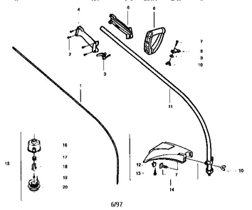Part Location Diagram of 530069690 Weed Eater Assembly kit